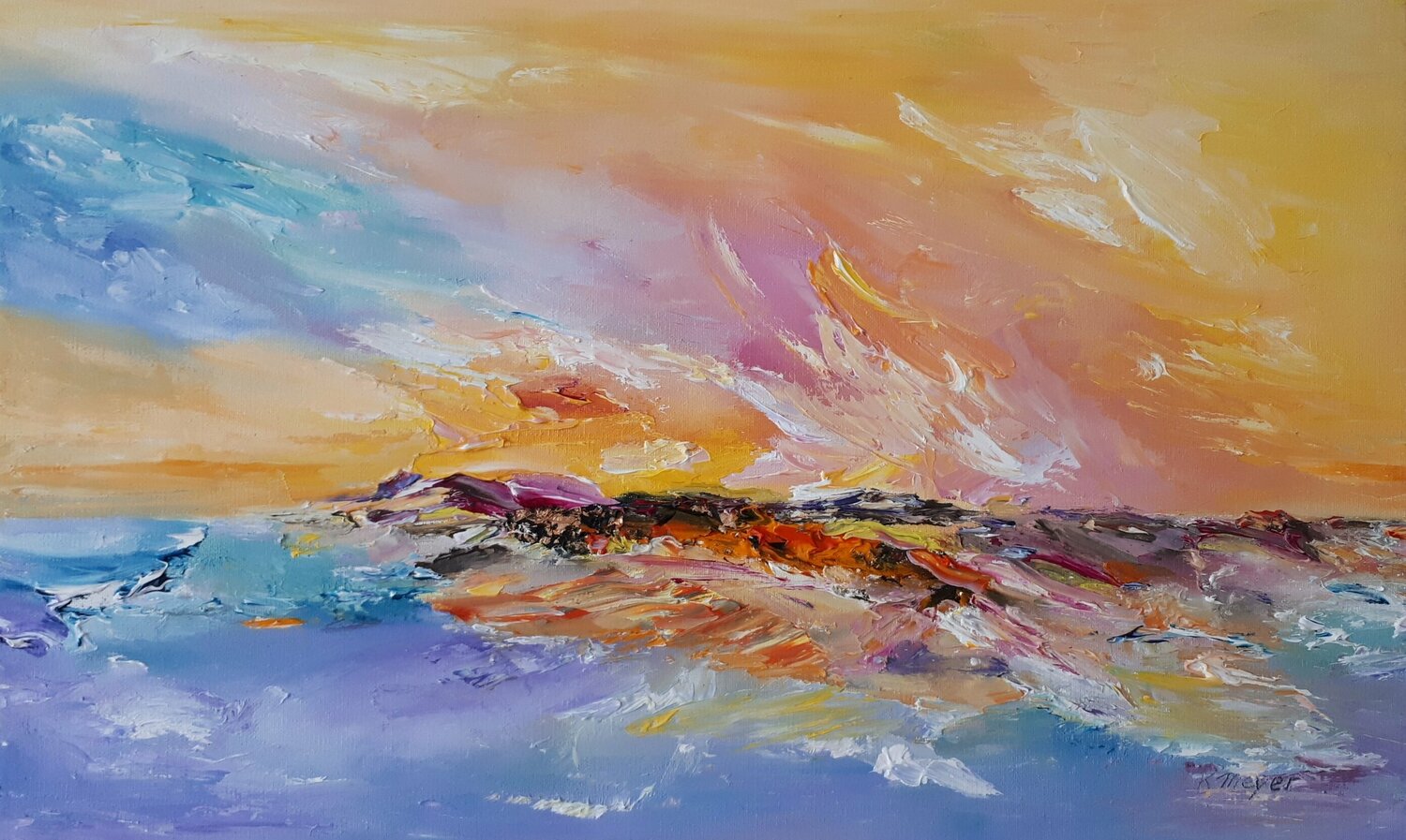 Heißer Wind Kerstin Meyer Original painting for sale