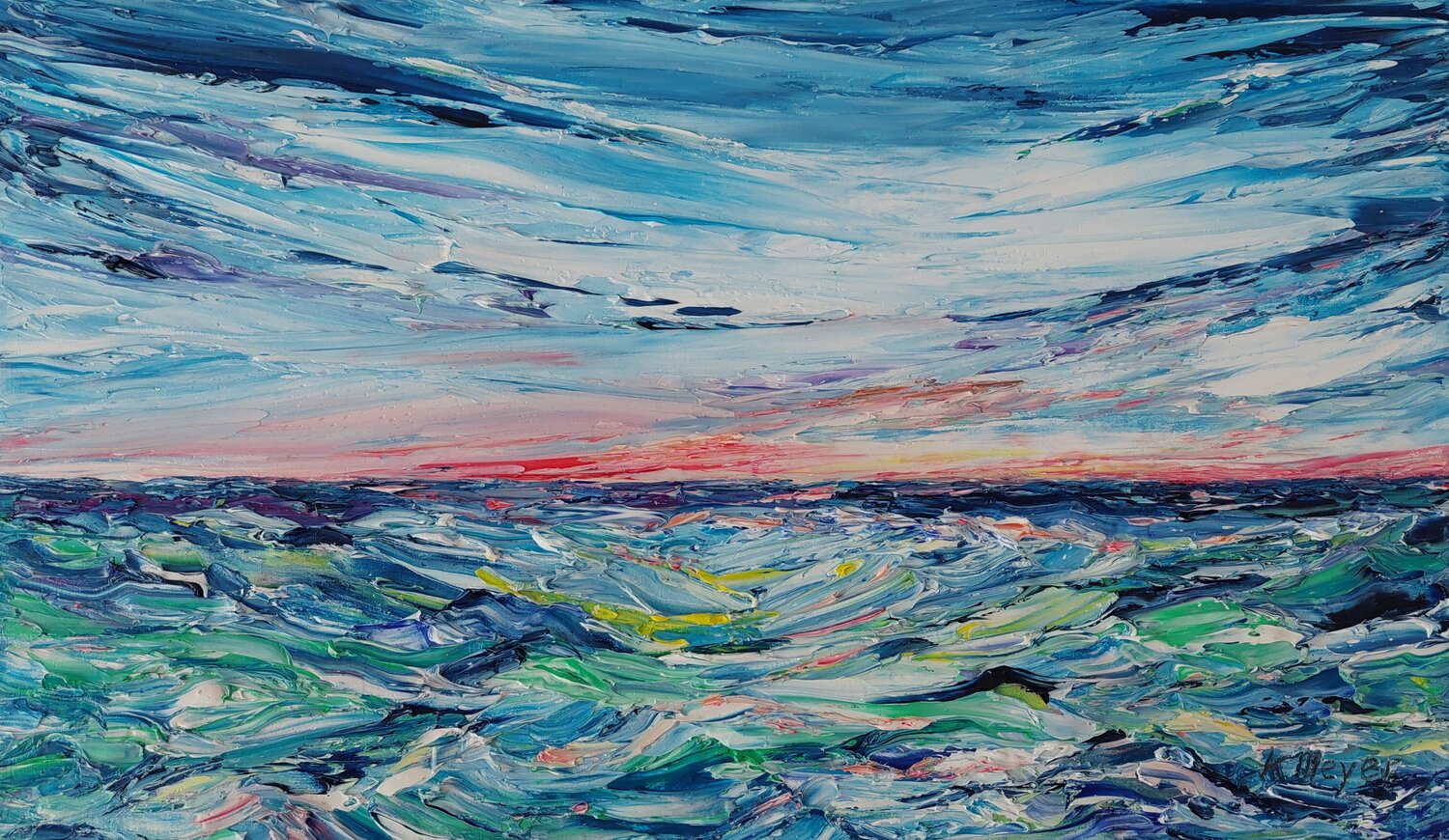 Wellengang Kerstin Meyer Original painting for sale