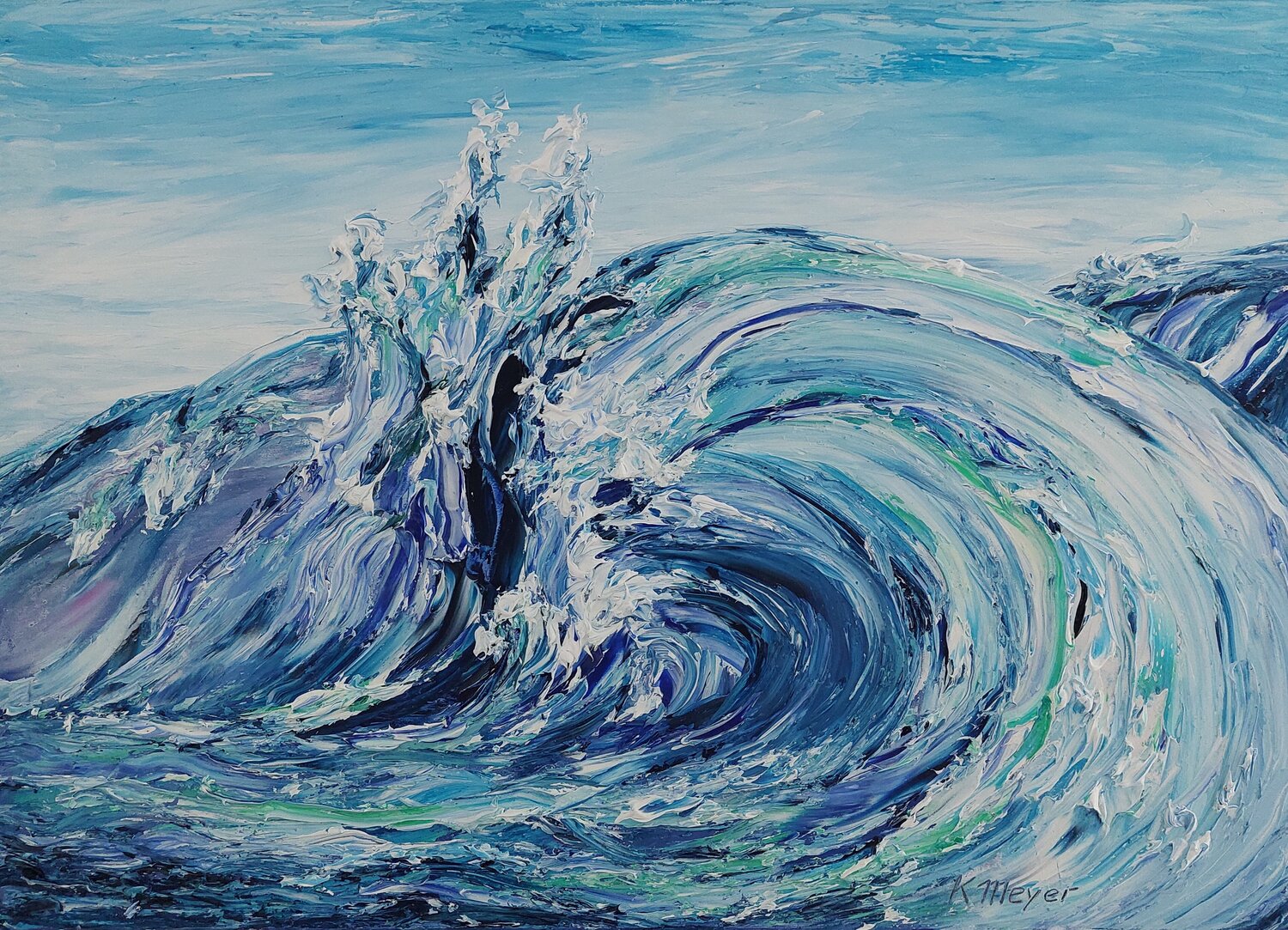 Wave Kerstin Meyer Original painting for sale