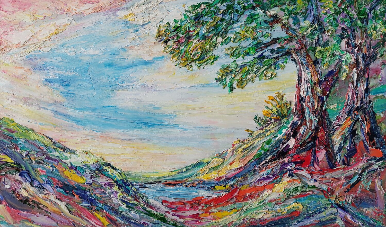 In die Ferne Kerstin Meyer Original painting for sale