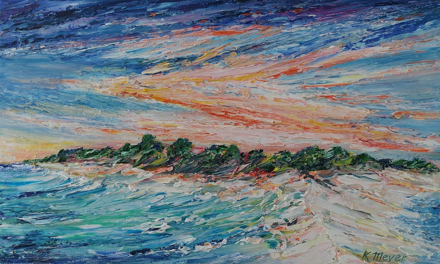 Am Strand Kerstin Meyer Original painting for sale