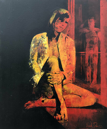 The Spy by Phil Davis, Painting for Sale on Select