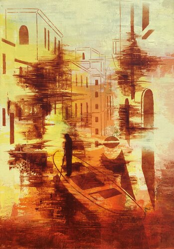 Ray Of Light. Venice. by Phil Davis, Painting for Sale on Select
