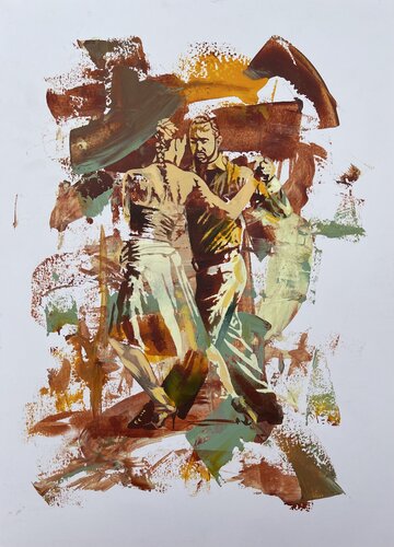 Last Tango In Paris by Phil Davis, Painting for Sale on Select