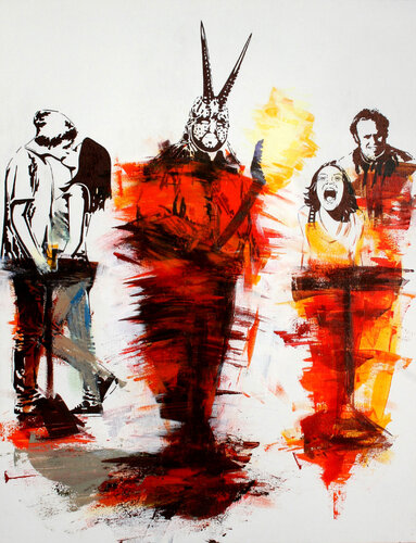 The Dancing Devil by Phil Davis, Painting for Sale on Select