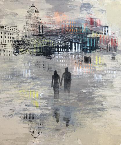 The Destination. Finding Home by Phil Davis, Painting for Sale on Select