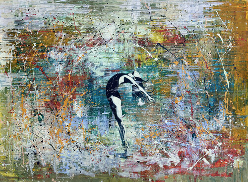 Ballerina Study. Heart Of A Tornado by Phil Davis, Painting for Sale on Select