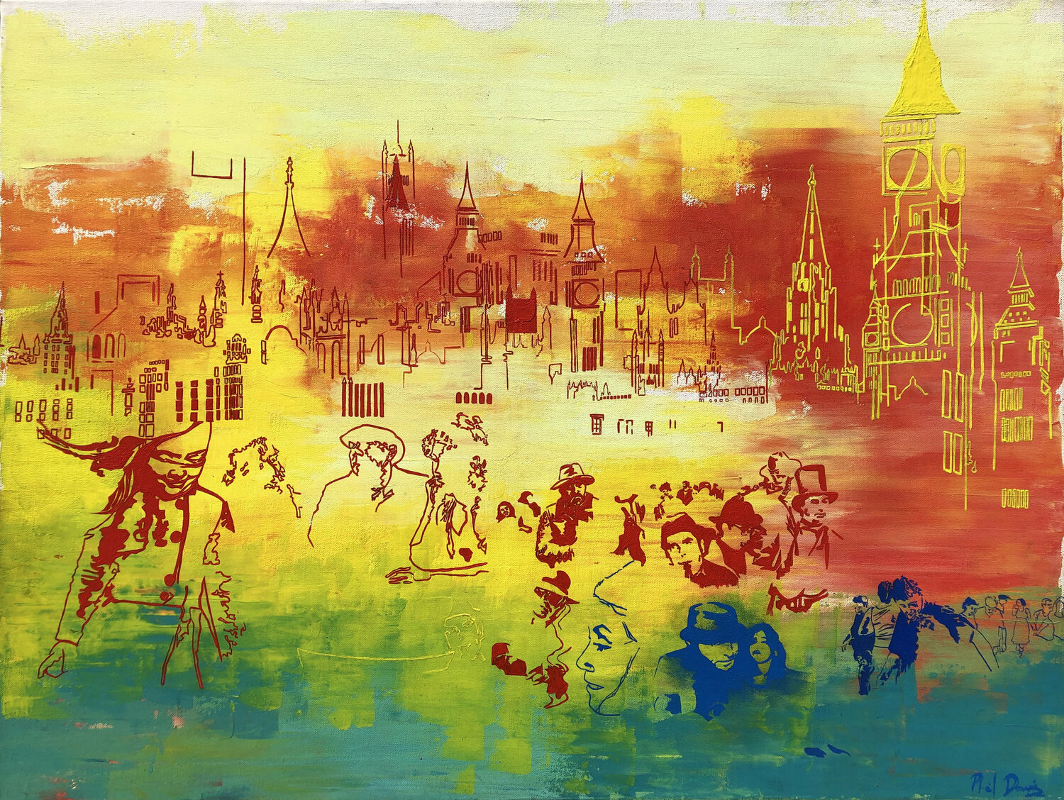 The Heart Of London Phil Davis Original painting for sale