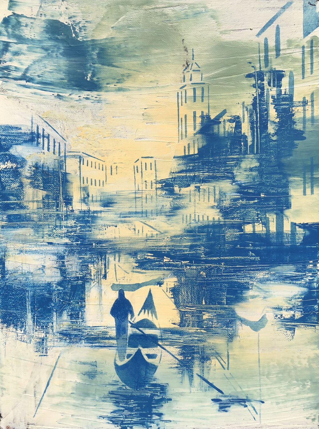Small Hours And The Morning Haze Phil Davis Original painting for sale