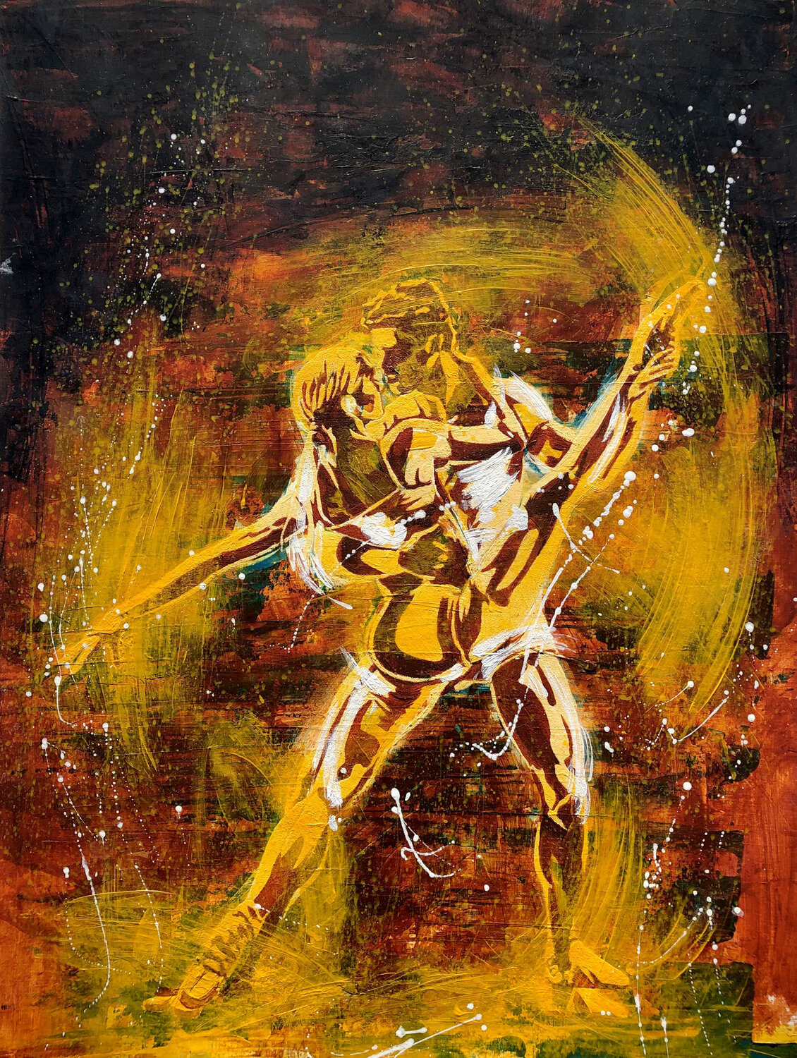 Chemistry Phil Davis Original painting for sale