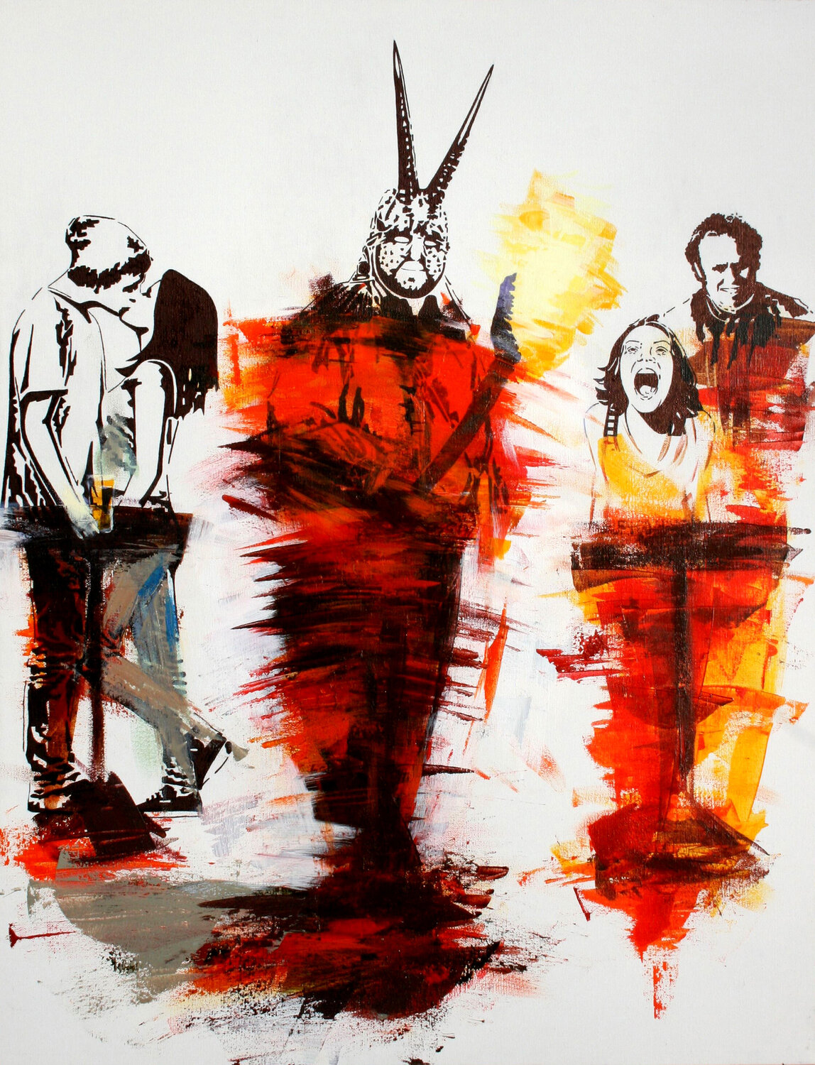 The Dancing Devil Phil Davis Original painting for sale