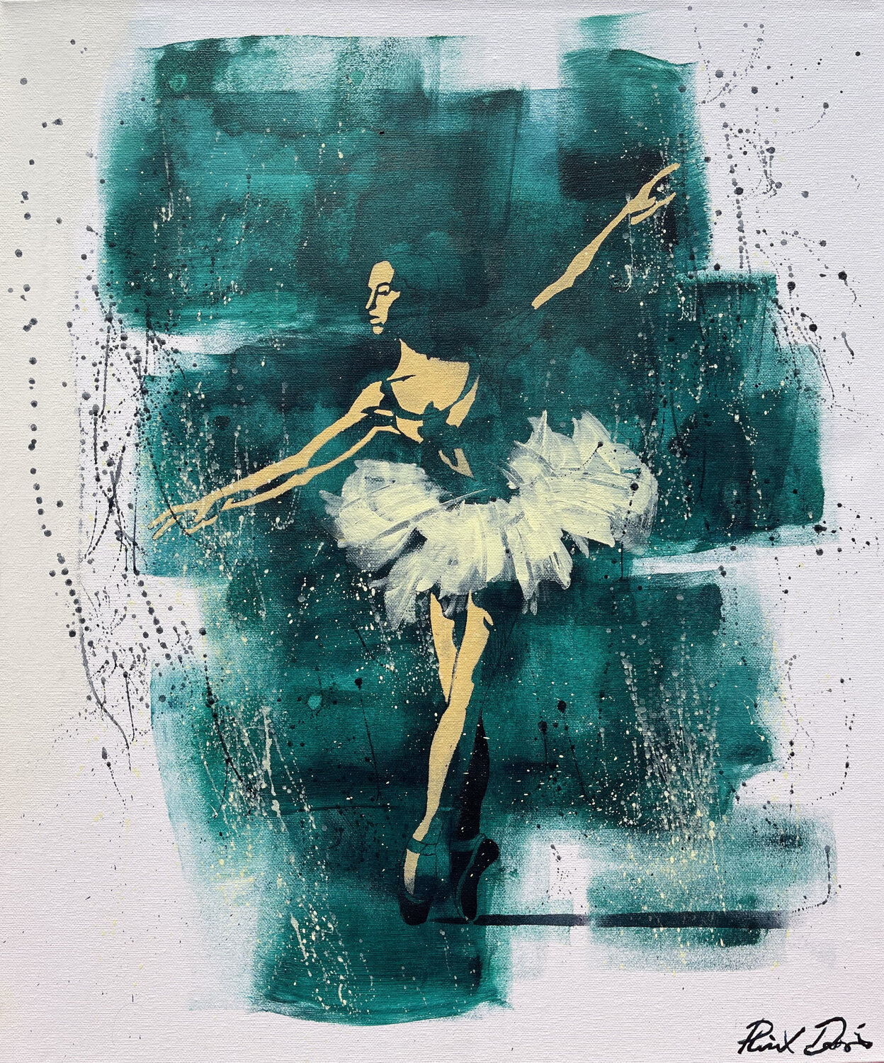 Dancer In The Dark. Phil Davis Original painting for sale