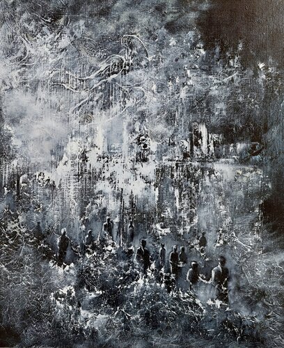 promenade crépusculaire by Bernard Gaulbert, Painting for Sale on Select