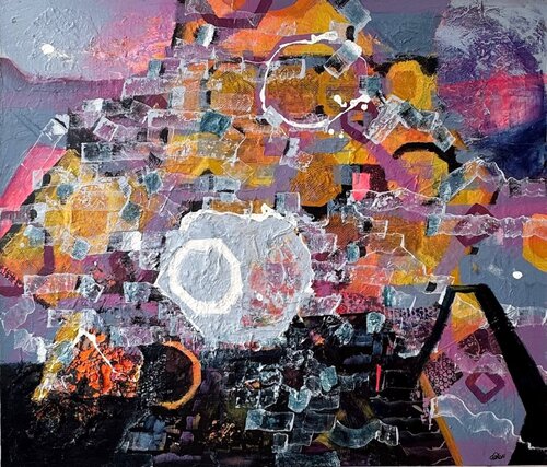 Honey Honeycombe by Wendy Cohen, Painting for Sale on Select