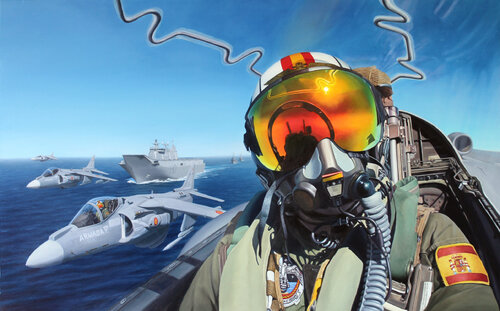 Supra Marem et Terram by Javier Ramos Julián, Painting for Sale on Select