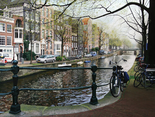 Ámsterdam by Javier Ramos Julián, Painting for Sale on Select