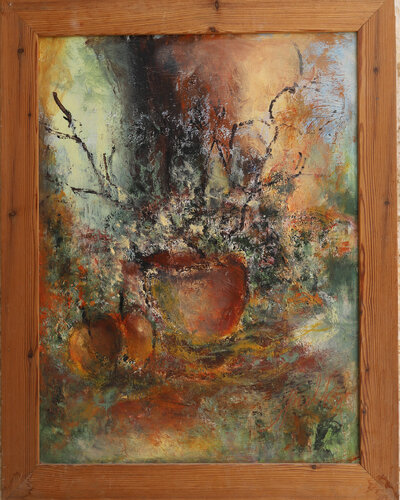 Still Life - Abstract by Malka Tsentsiper, Painting for Sale on Select