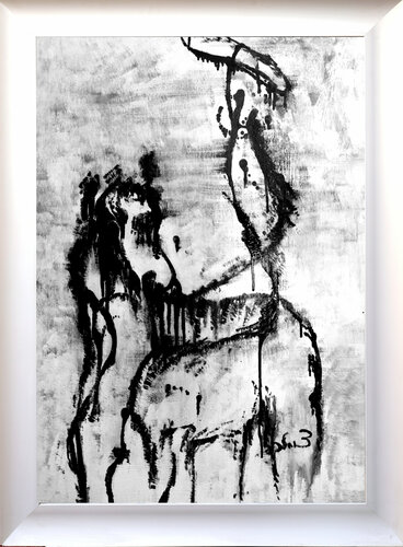 Don Quichote - 3 by Malka Tsentsiper, Painting for Sale on Select