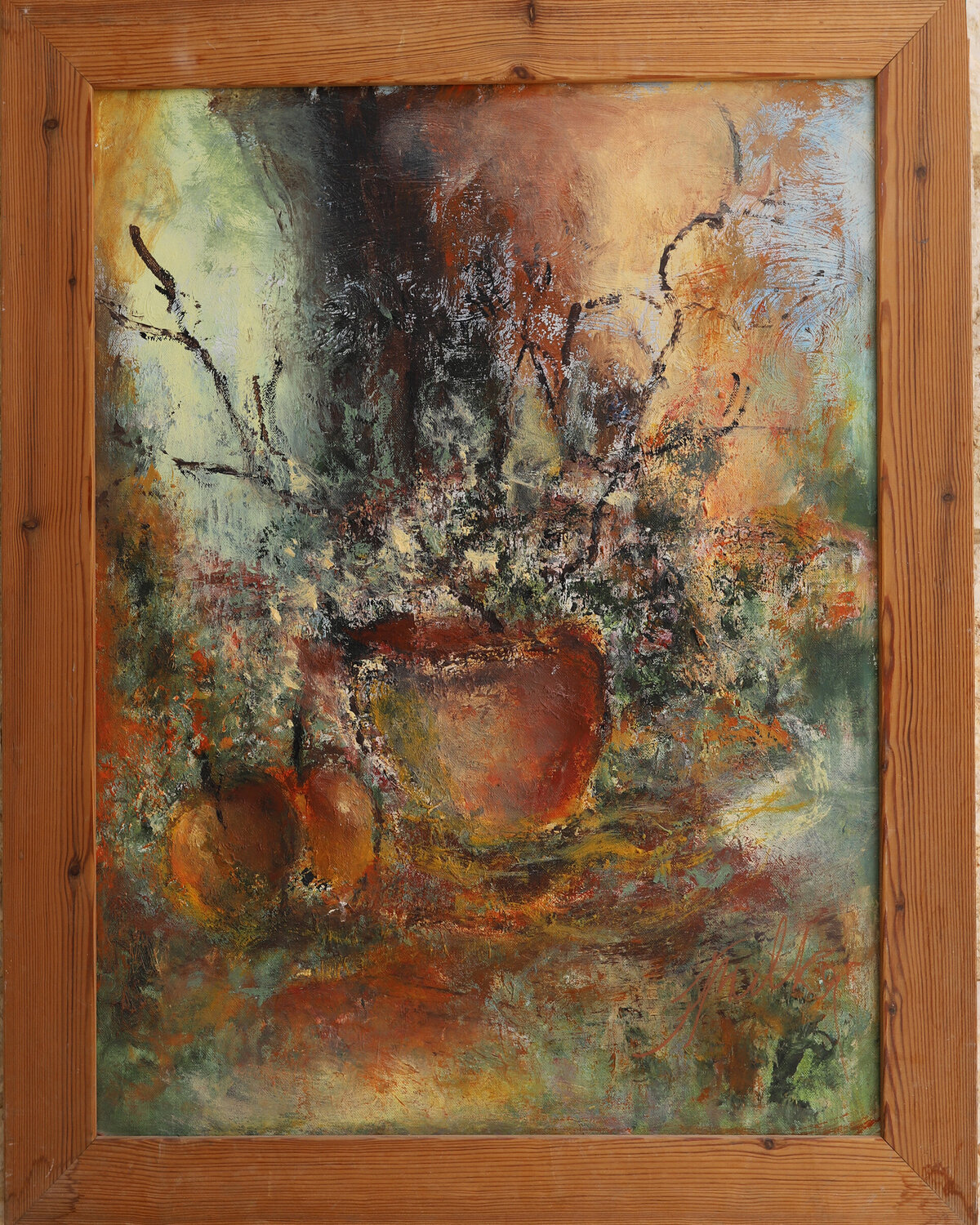 Still Life - Abstract Malka Tsentsiper Original painting for sale