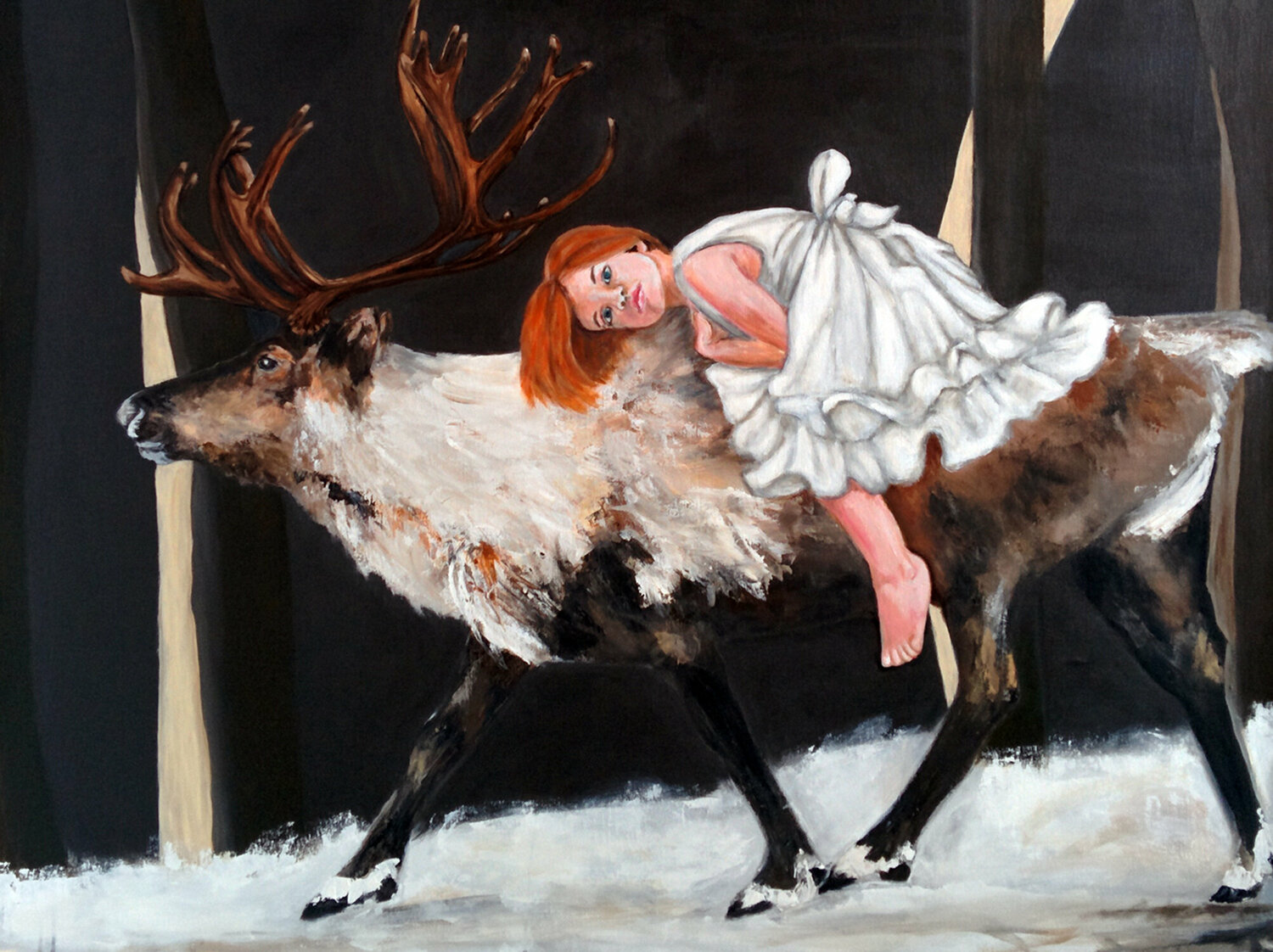 Once upon a time Lucie Leduc Original painting for sale