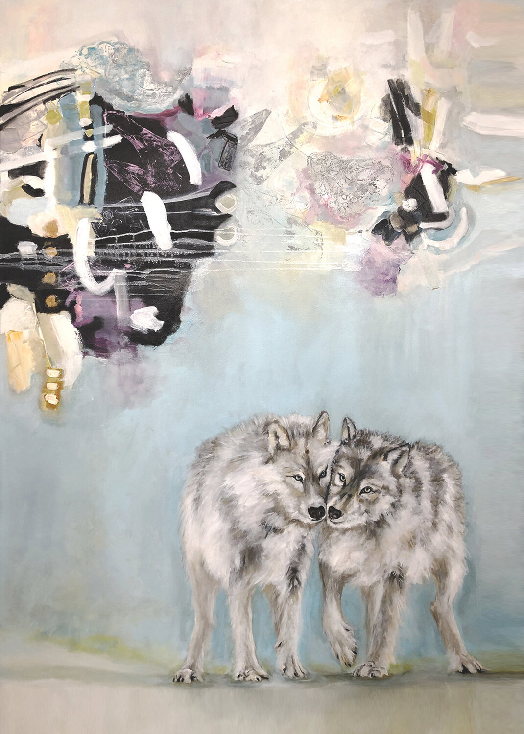 Best friends forever Lucie Leduc Original painting for sale