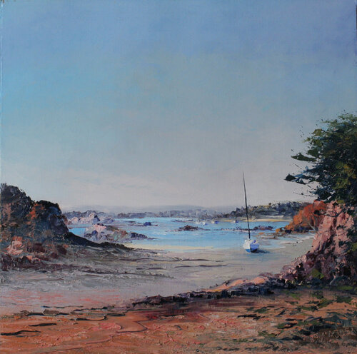 Crique ensoleillée by Jacques Majos, Painting for Sale on Select