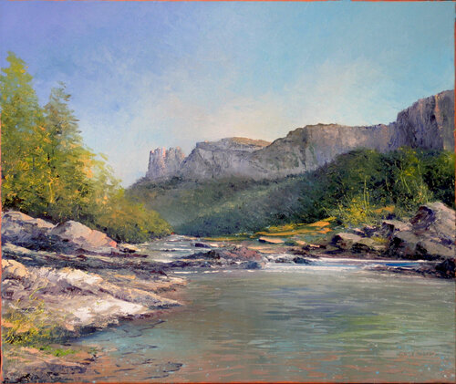 Rivière sauvage by Jacques Majos, Painting for Sale on Select
