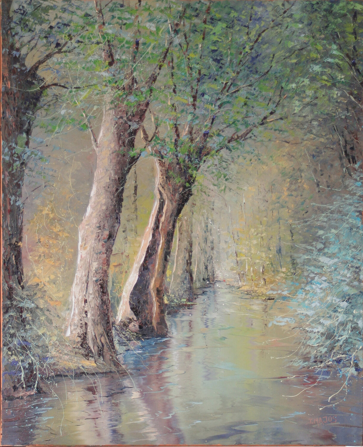 L'arbre creux Jacques Majos Original painting for sale