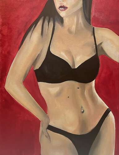 Sunbathing by Victo, Painting for Sale on Select