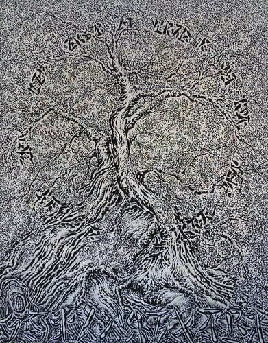 Arbor 2, Acrylique sur toile, 146 x 114 cm by Béatrice Bescond, Painting for Sale on Select
