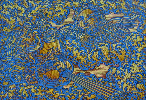 Ange et Souffle by Béatrice Bescond, Painting for Sale on Select