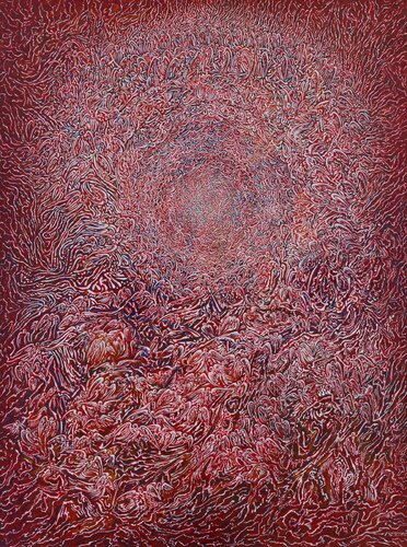 Hommage à Dante by Béatrice Bescond, Painting for Sale on Select