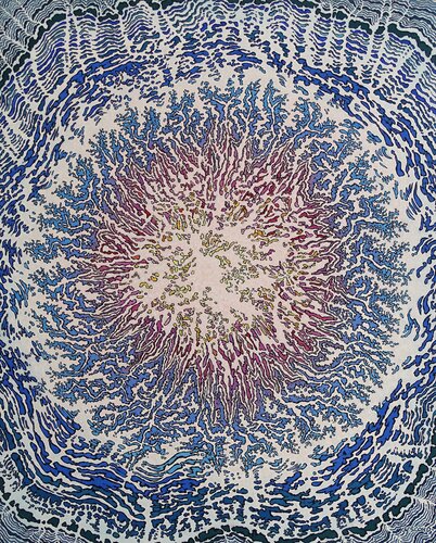 Les formes du Temps 3 by Béatrice Bescond, Painting for Sale on Select