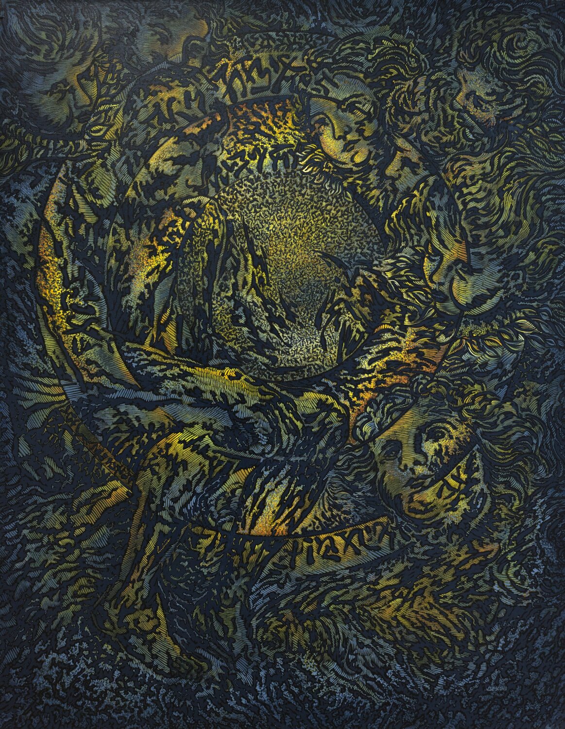 Cogito Béatrice Bescond Original painting for sale