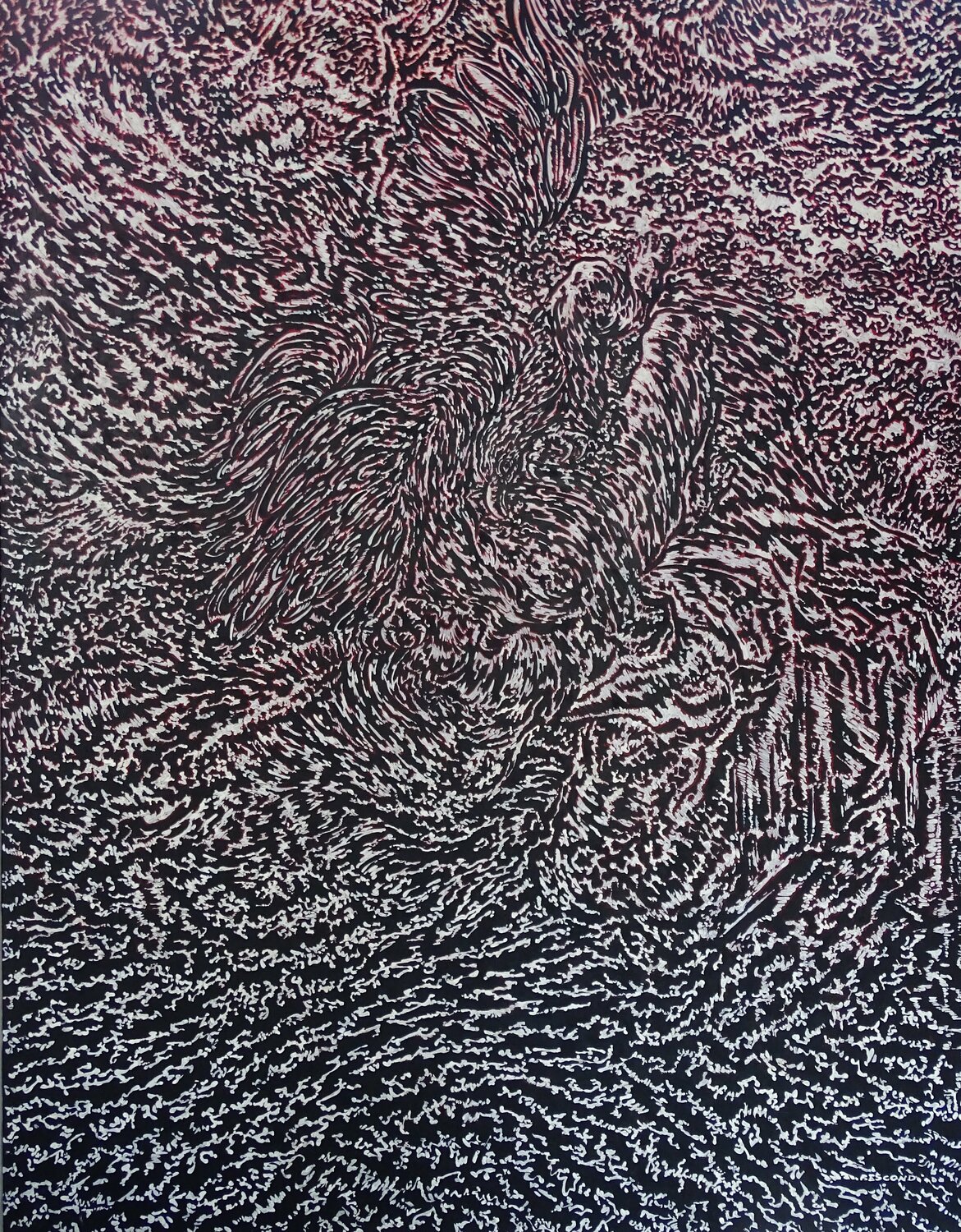 Prométhée, RNB Béatrice Bescond Original painting for sale