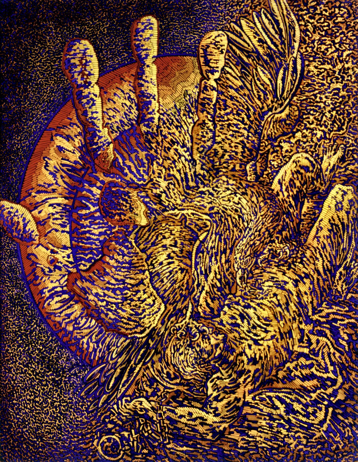 Prométhégo Béatrice Bescond Original painting for sale