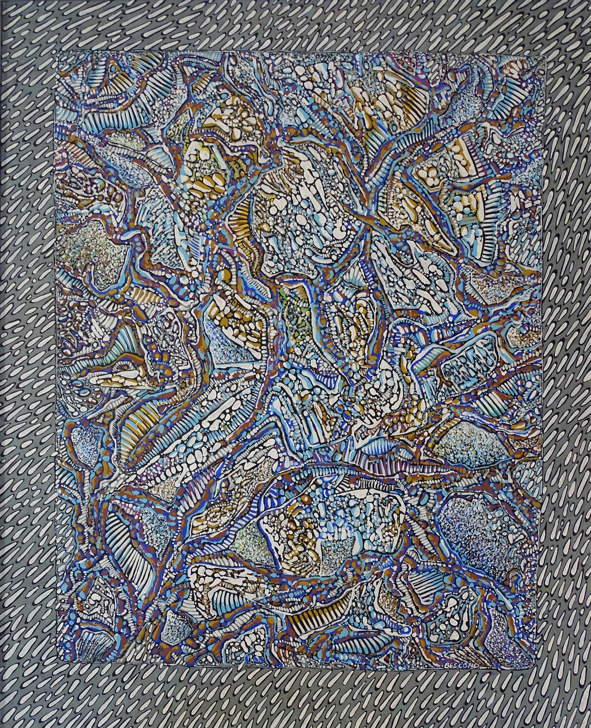 Etrange 2 Béatrice Bescond Original painting for sale