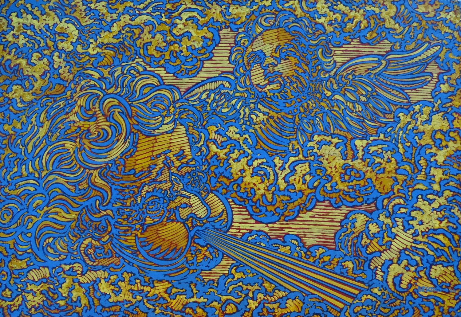 Ange et Souffle Béatrice Bescond Original painting for sale