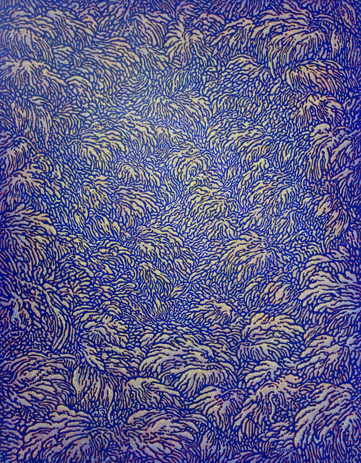 Nuée Végétale Béatrice Bescond Original painting for sale