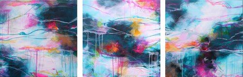 Coming back home triptych by Susan Wooler, Painting for Sale on Select
