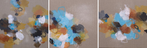 Moving Forward Triptych by Susan Wooler, Painting for Sale on Select