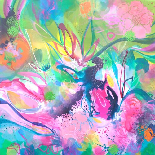XL Feel As Free As The Wildflowers by Susan Wooler, Painting for Sale on Select