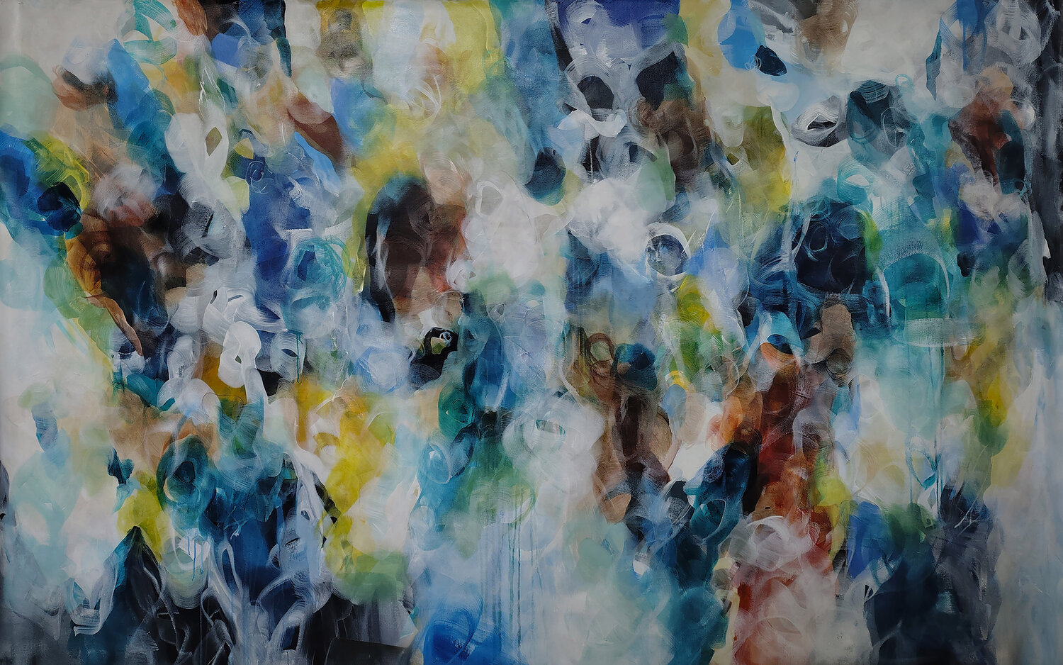 XXXL Coastal Whispers Susan Wooler Original painting for sale
