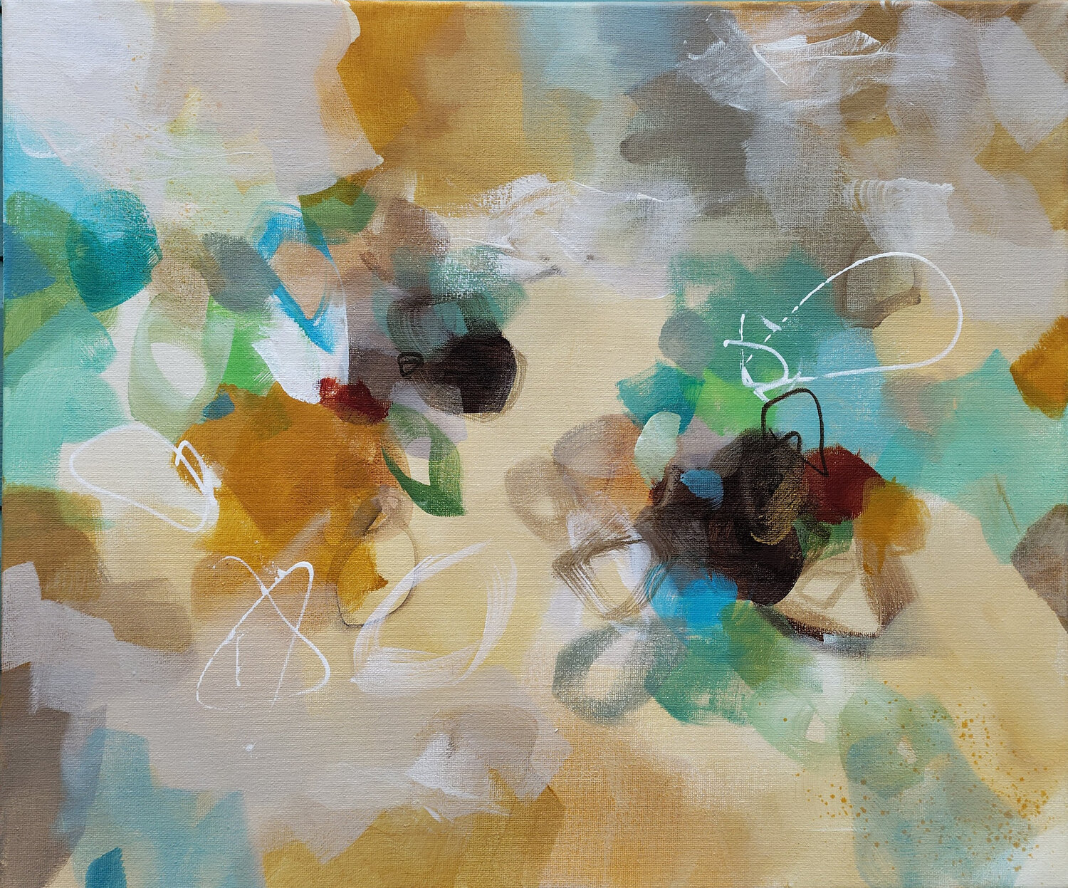 Golden Nectar II Susan Wooler Original painting for sale