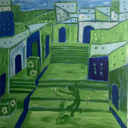 Echoes of Silence by Lamia Fakhoury, Painting for Sale on Select