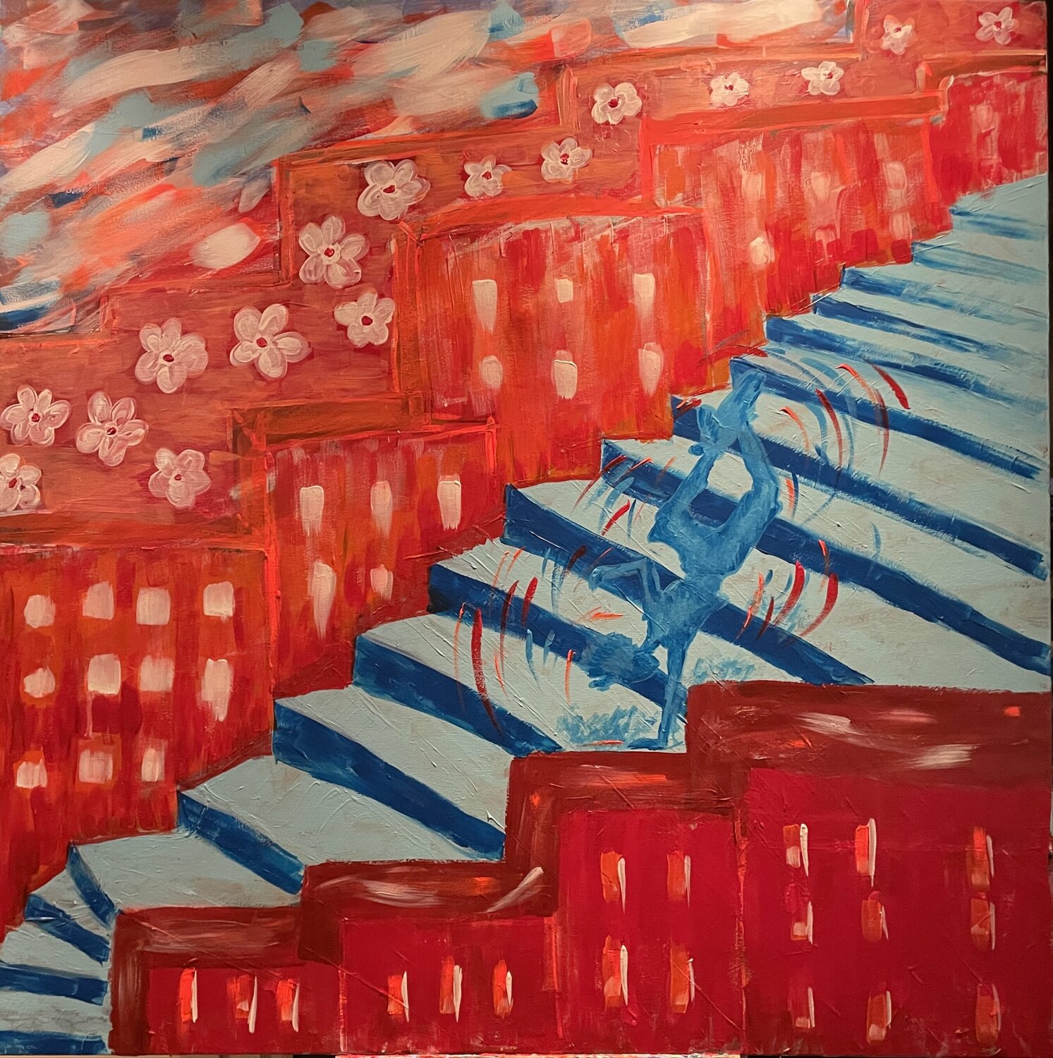 When its Over Lamia Fakhoury Original painting for sale