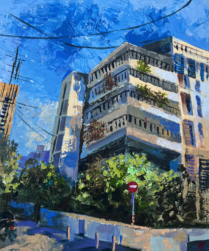 Concrete & light by Maria Kireev, Painting for Sale on Select