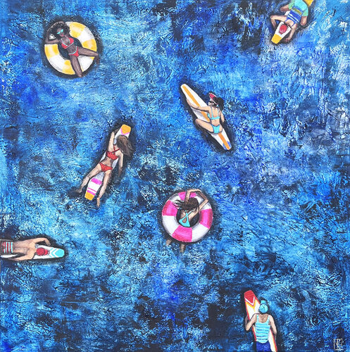 Silens Blue by Maria Kireev, Painting for Sale on Select