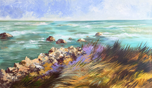 Coastal Breeze by Maria Kireev, Painting for Sale on Select