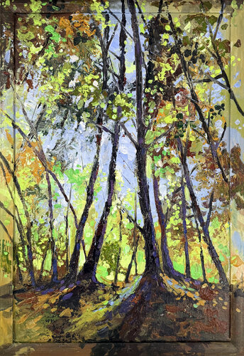 Green Breath by Maria Kireev, Painting for Sale on Select